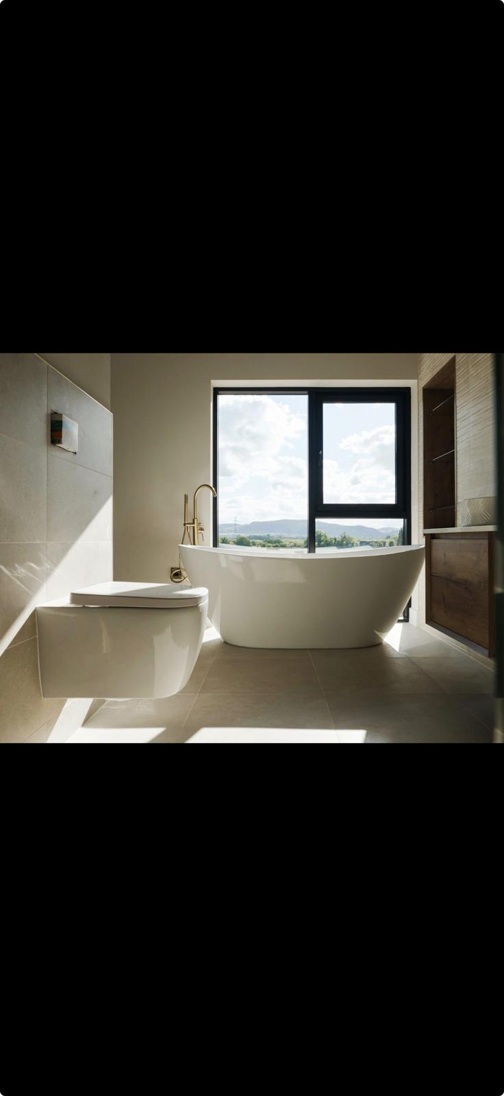 Freestanding bath installation